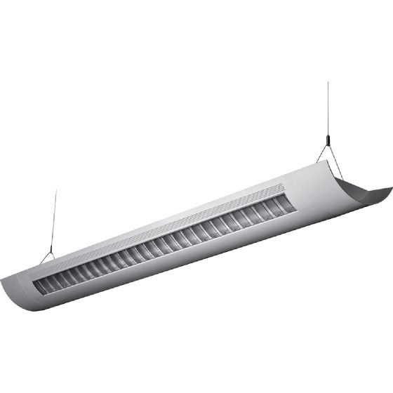 Alcon Lighting Catalina 10106-8  8 Foot T8 and T5HO Fluorescent Architectural Linear Suspended Light Fixture – Uplight (Direct) and Downlight (Indirect)