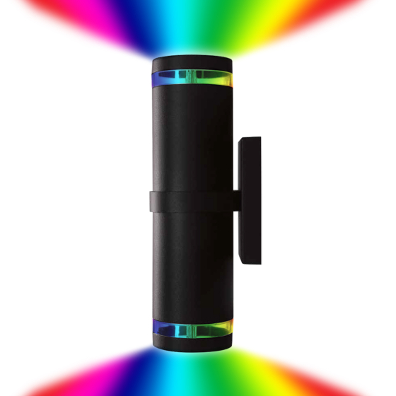 Alcon 11228-RGBW Exterior Wall Mount Cylinder LED Light