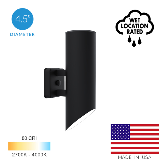 Alcon 11230-DI Wall Bias-Cut Cylinder Up/Downlight