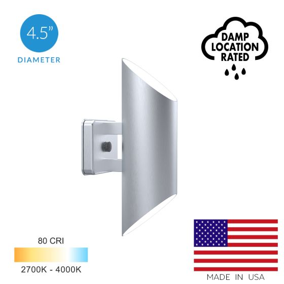 Alcon 11232 Wall Double Diagonal Bias-Cut Cylinder Up/Down Light