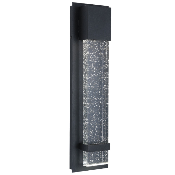 Image 1 of Alcon 11247 Architectural Outdoor LED Clear Seeded Lens Wall Sconce
