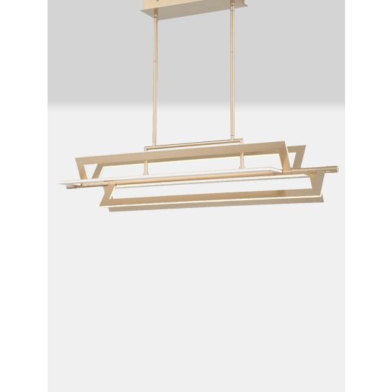 Alcon 12261 Architectural Edge Lit 42 Inch Linear Island LED Chandelier 