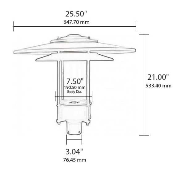Alcon 11450 LED Postlight