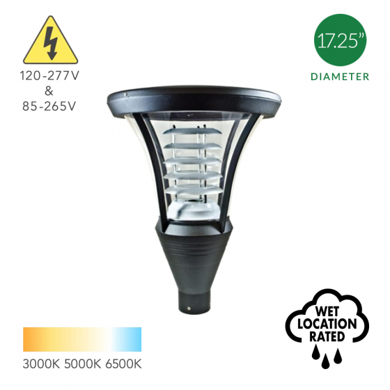 Alcon Lighting 11406 Theo Architectural LED Post Top Light Fixture