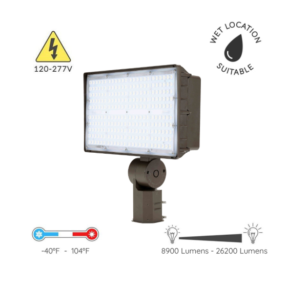 Alcon 11411-SF Slip Fitter Mount Outdoor LED Floodlight