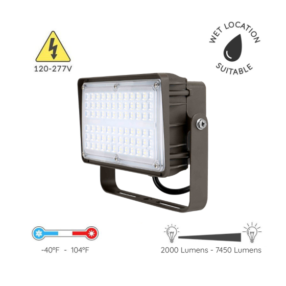Alcon 11411-TR Trunnion Mount Outdoor LED Floodlight