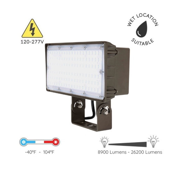 Alcon 11411-YK Yoke Mount Outdoor LED Floodlight