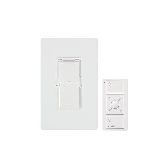 Lutron Caseta PJ2-WALL-WH-L01 Remote Control with Wall Mounting Kit