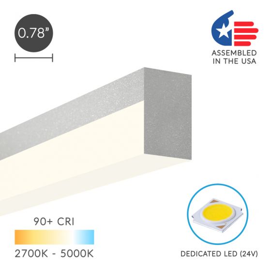 Alcon 12100-8-S Slim Architectural LED Linear Surface Mount Light