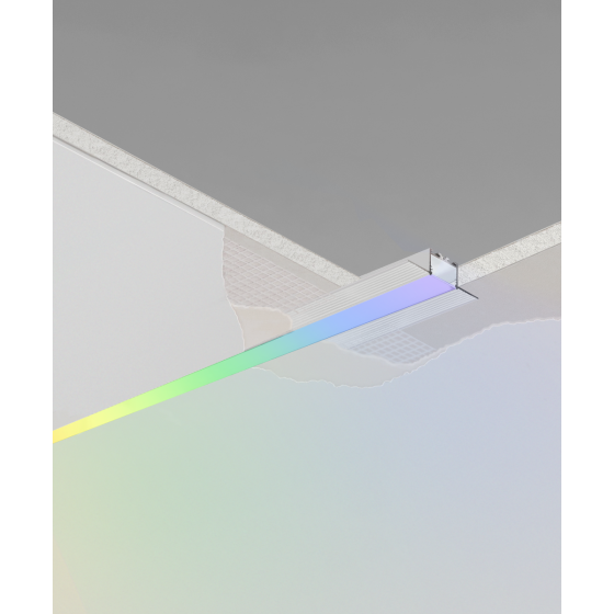 1-Inch RGBW Color-Changing Linear Recessed LED Light