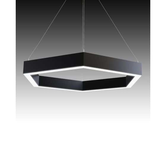 2-Inch Hexagon LED Linear Pendant Light