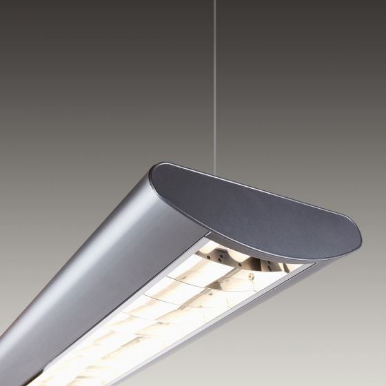 Image 1 of Architectural Louvered LED Linear Pendant Mount Direct Down Light Fixture