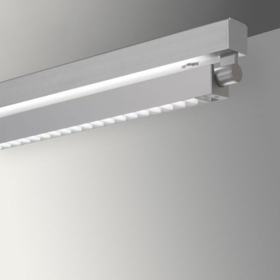 Gladstone Adjustable Architectural LED Strip Light Pendant - Louvered Direct/Indirect 