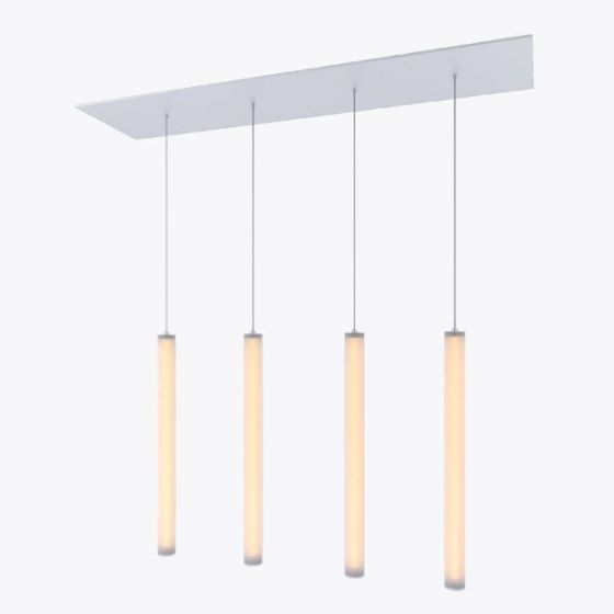 Alcon Lighting 12168-4 Cosma 4 Light Cluster Architectural LED Long Cylinder Vertical Tube Commercial Pendant Light Fixture
