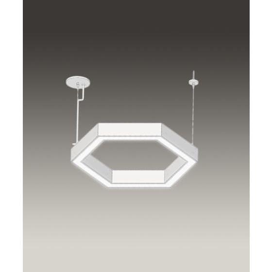 Alcon 12175-P LED Hexagon Pendant Light