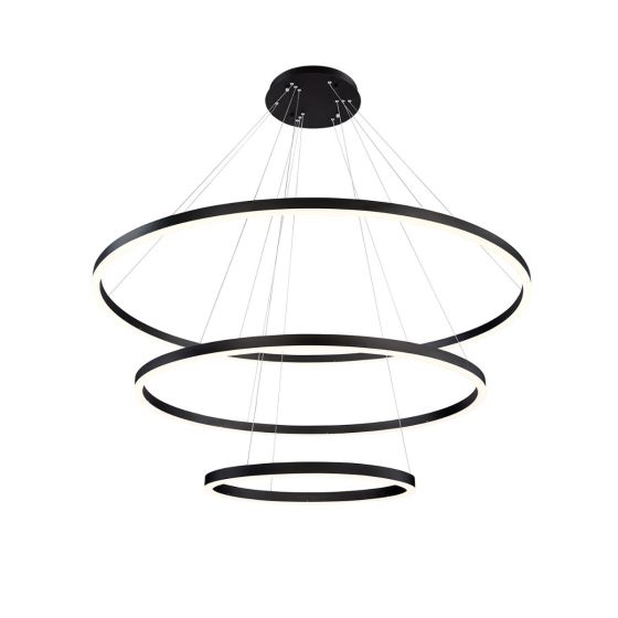 Alcon Lighting 12234 Cirkel Three-Tier 60.75 Inches LED Architectural Suspended Pendant Chandelier