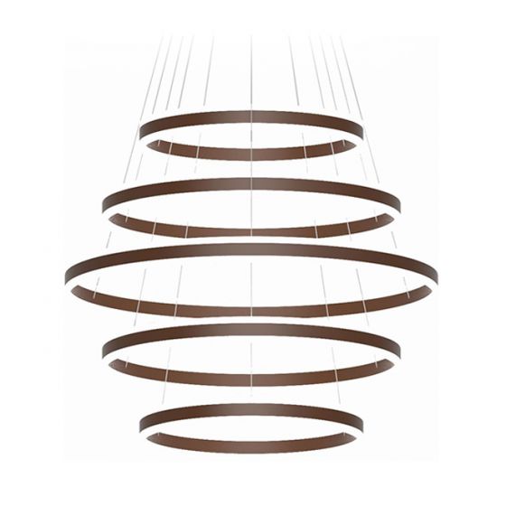 Alcon 12270-5 Suspended Architectural LED 5-Tier Ring Chandelier