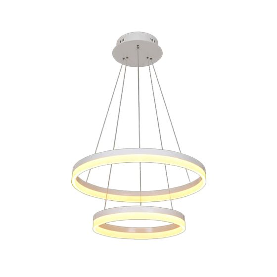 Alcon 12272-2 Architectural LED 2-Tier Ring Chandelier