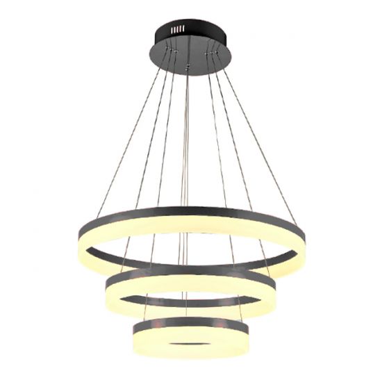 Alcon 12272-3 Architectural LED 3-Tier Ring Chandelier 