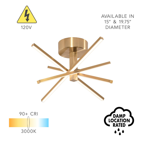 Alcon 12289 Semi-Flush LED Ceiling Light