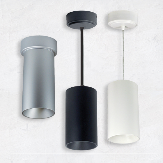Alcon 12303 Silo Architectural LED 3 Inch Cylinder Pendant Light