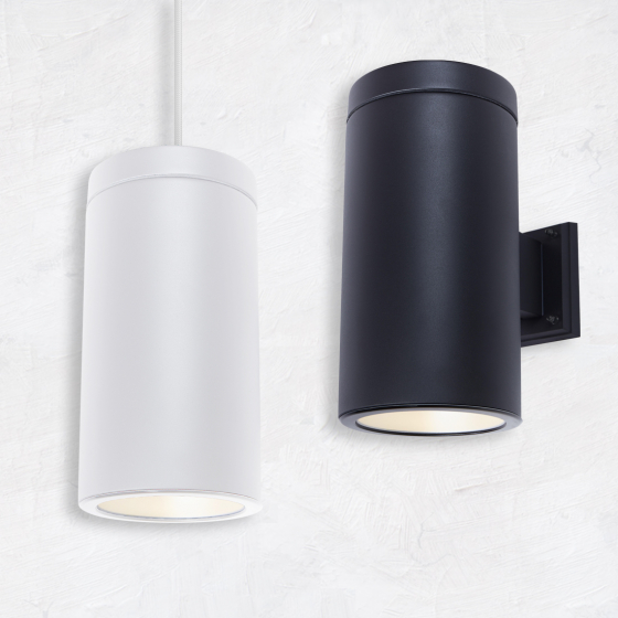 Alcon 12306 Silo Architectural LED 6 Inch Ceramic Cylinder Pendant Light