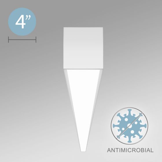 Alcon 12500-40-S Antimicrobial LED Linear Surface-Mounted Light