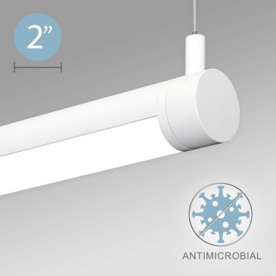 Alcon 12501-R2-P Rotatable Antimicrobial LED Pendant Tube Light