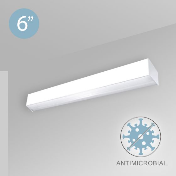 Alcon 12511-W Antimicrobial Wall-Mounted Linear LED Cube Light
