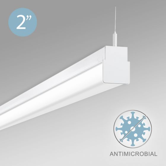 Alcon 12513-P Linear Antimicrobial LED Slim Linear Pendant Light