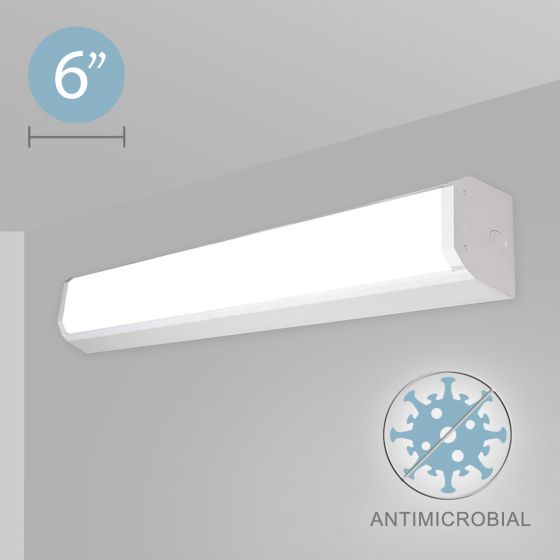 Alcon 12517-W Linear Antimicrobial LED Wall Light