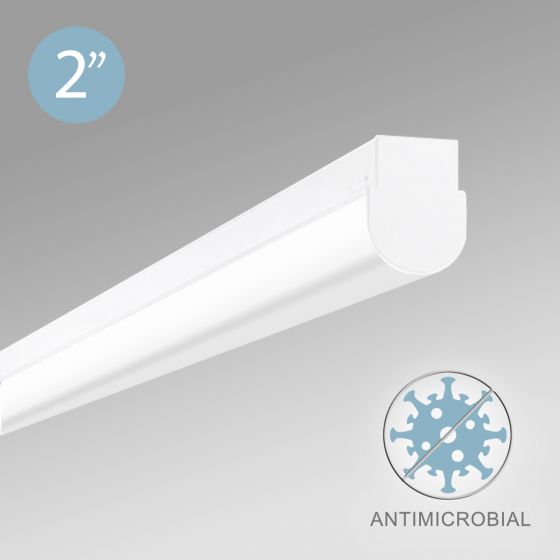 Alcon 12527-S Antimicrobial Rounded Linear Surface-Mounted Ceiling LED Light