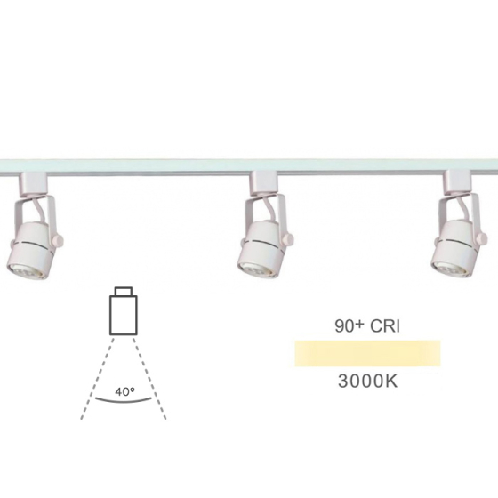 Alcon 13110-3 Bella 3 Adjustable LED Mini Cylinder Track Lights