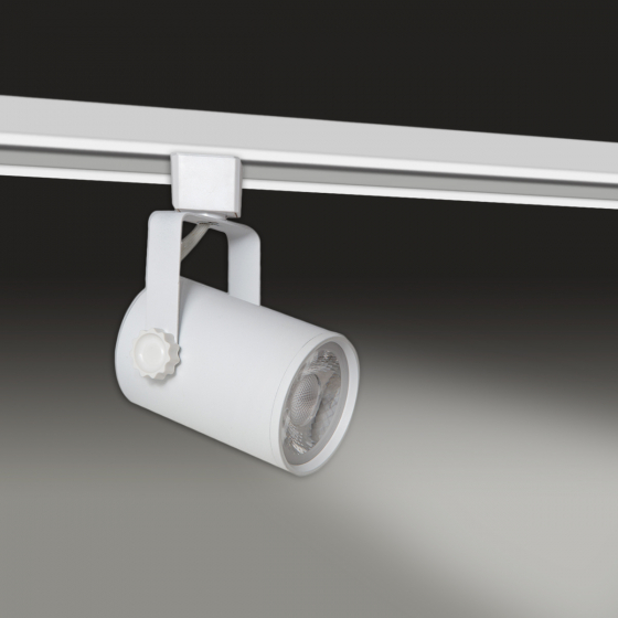 Alcon 13340 Architectural LED Single Swivel Cylinder Track Head