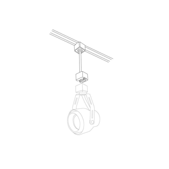 Alcon 13994 Universal Line Voltage Track Stem Extension - One/Two Circuit