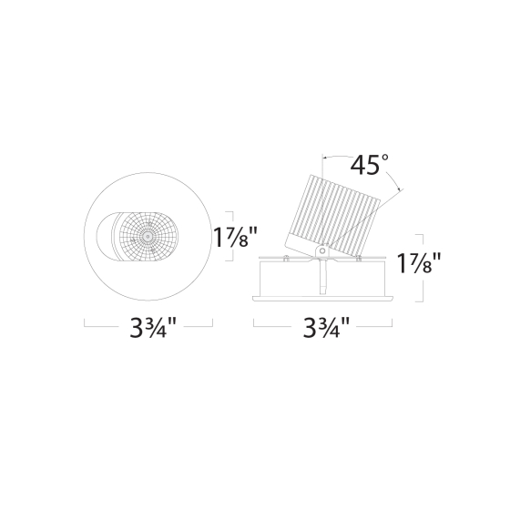 Alcon 14013-S Illusione 4-Inch LED Slot Recessed Light