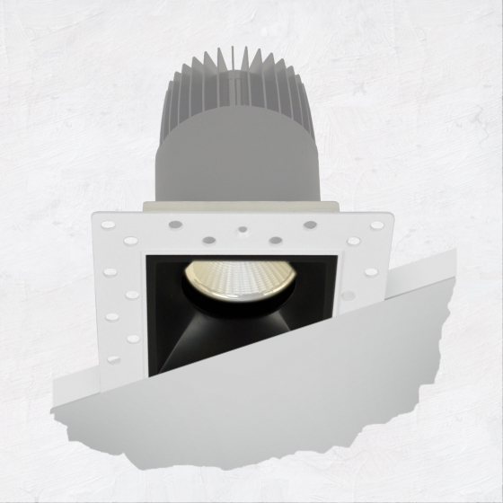 Alcon 14073-DIR Illusione 2.5-Inch Architectural LED Direct Square Recessed Light
