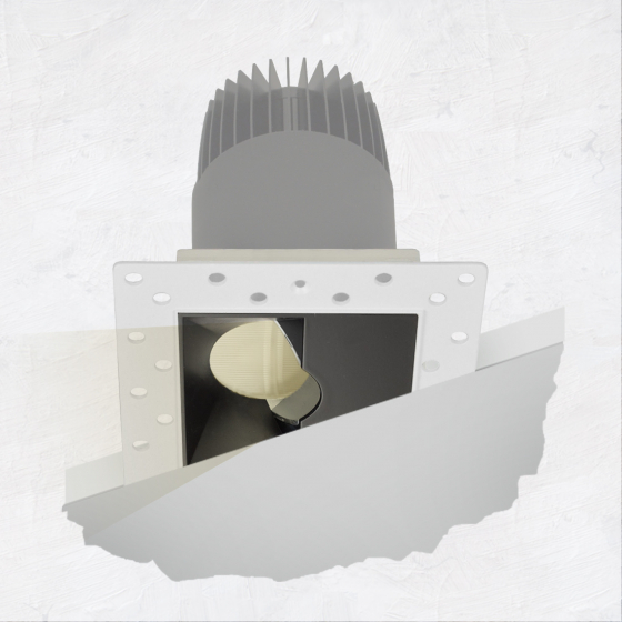 Alcon 14073-WW Illusione 2.5-Inch Architectural LED Wall Wash Square Recessed Light