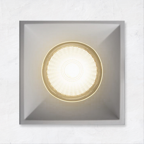 Alcon 14074-SF Illusione 4-Inch LED Square Fixed Recessed Light