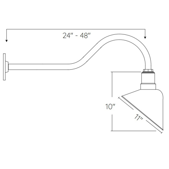 Alcon 15242 Gooseneck LED Commercial Sign and Barn Light