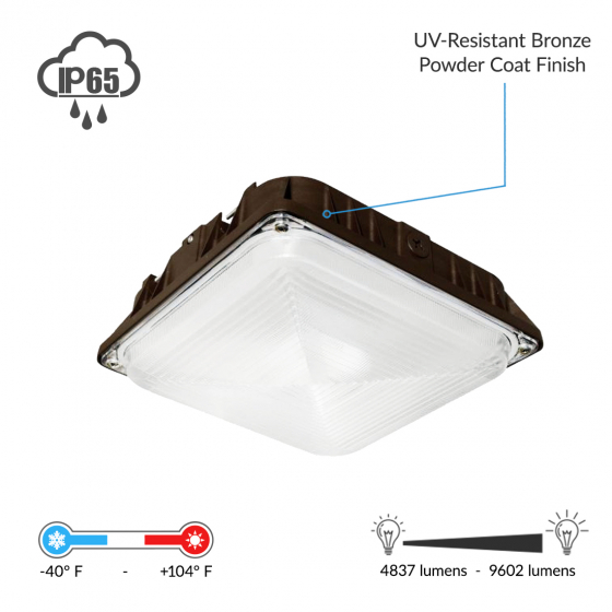Alcon 16001 Low-Profile High Efficiency LED Canopy Light