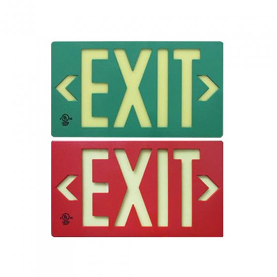 Alcon Lighting 16117 Photoluminescent LED Exit Sign