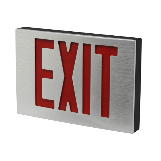 Image 1 of Alcon 16121 New York City Compliant Diecast Aluminum LED Exit Sign