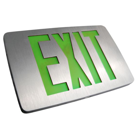 Alcon 16123 Thin Die-Cast Aluminum LED Exit Sign