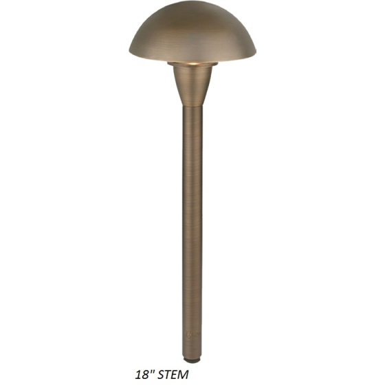 Alcon 9079 Brass LED Landscape Path Light