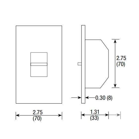 Lutron Nova T NTSTV-DV-WH 0-10V Slide-to-Off Dimmer Switch Single-Pole 120-277V White (8A Max)