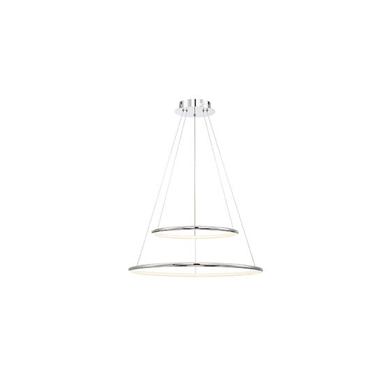 Alcon 12238 Skinny Cirkel Two-Tier Medium Architectural LED Suspended Pendant Chandelier