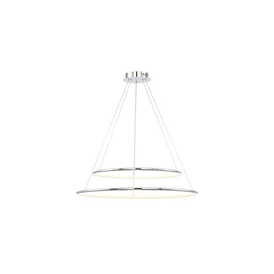 Alcon 12239 Skinny Cirkel Two-Tier Large Architectural LED Suspended Pendant Chandelier