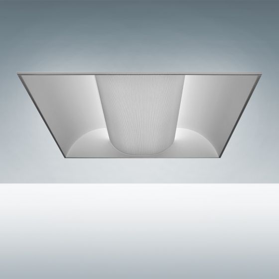 Alcon 7013 Center Basket Fluorescent Troffer Light Fixture