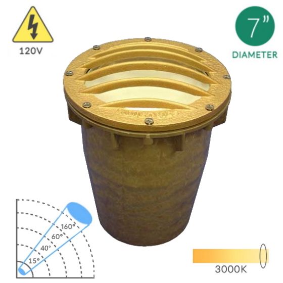 Alcon 9038 7-Inch In-Ground LED Well Light